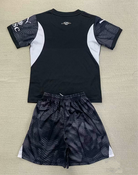 2024-2025 AC Milan Goalkeeper Black Kids/Youth Soccer Uniform-0299