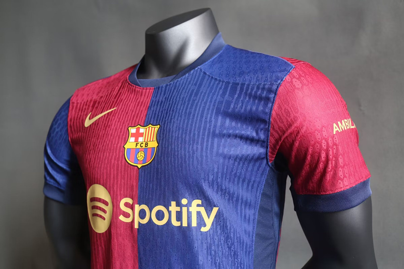 (S-3XL) Player Version 2024-2025 Barcelona Home Red&Blue Thailand Soccer Jersey AAA-518