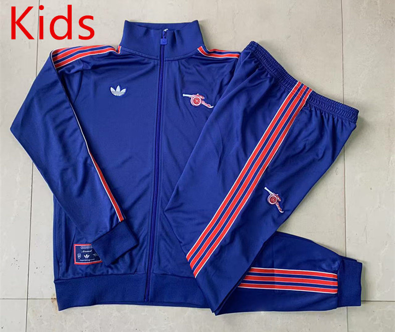 2025-26 Arsenal Blue Kids/Youth Soccer Jacket Uniform-815