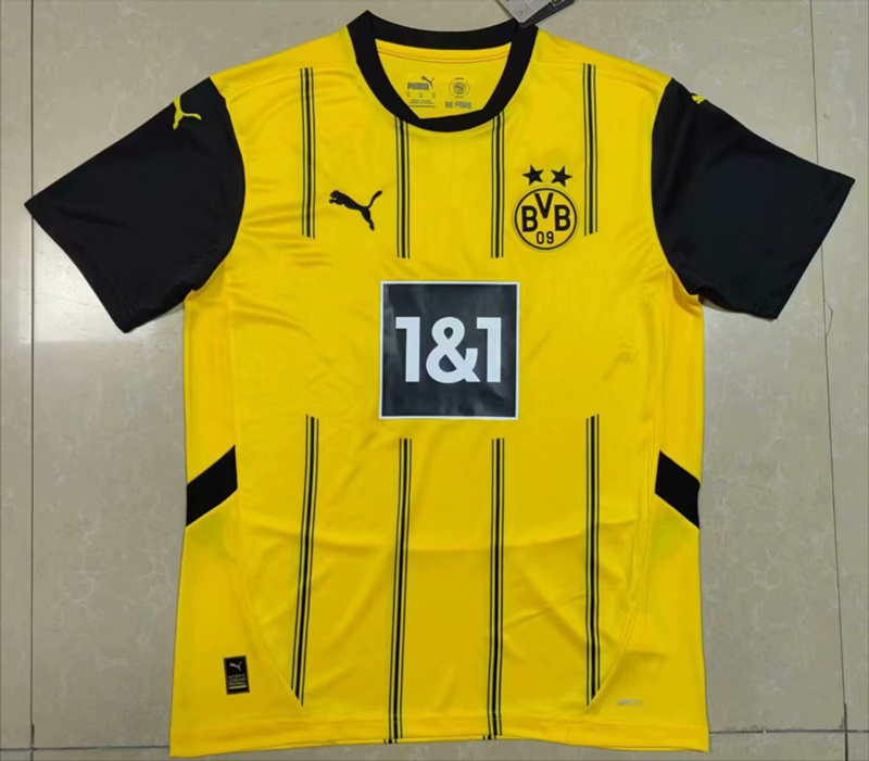 (S-4XL) 2024-2025 Borussia Dortmund Home Yellow Thailand Soccer Jersey AAA-818