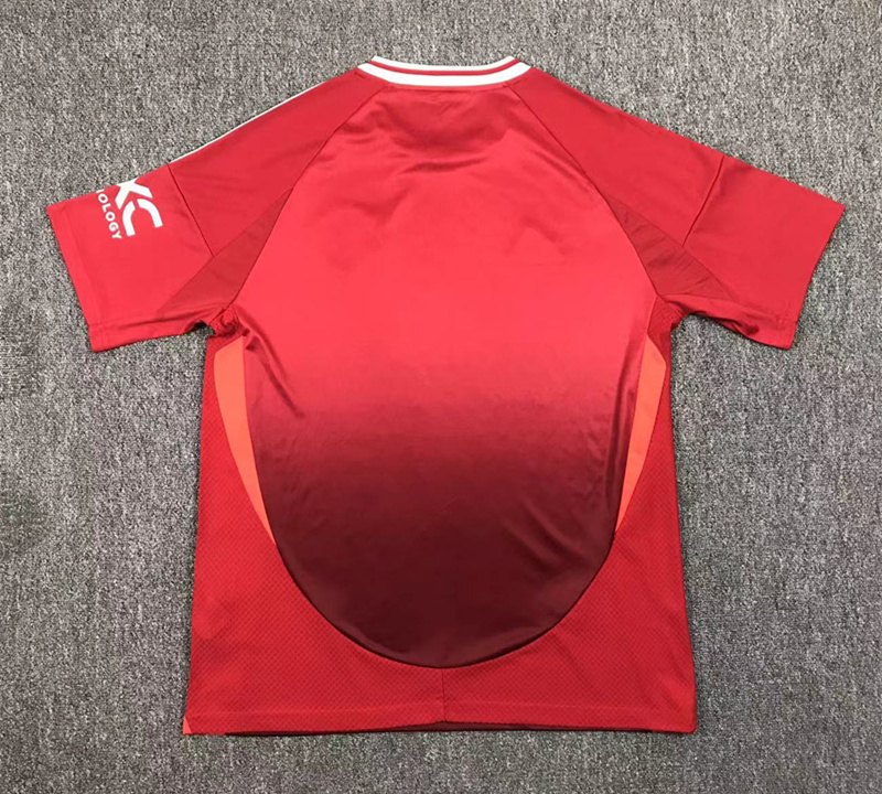 (S-5XL)  2024-2025 Manchester United Home Red Thailand Soccer Jersey AAA-417
