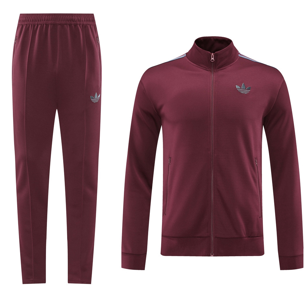 2024-2025 Adidas Maroon Thailand Soccer Jacket Uniform-LH