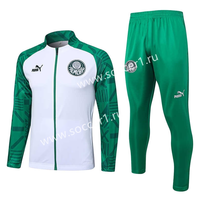 2023-2024 SE Palmeiras White Thailand Soccer Jacket Uniform-815