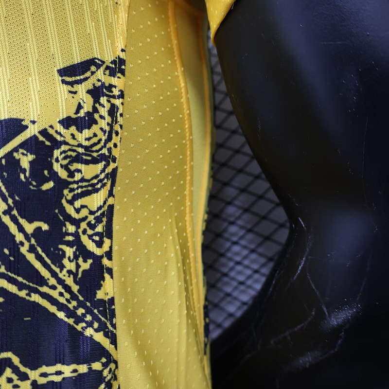 Player Version 2024-2025 Inter Milan 2nd Away Yellow Thailand Soccer Jersey AAA-4514
