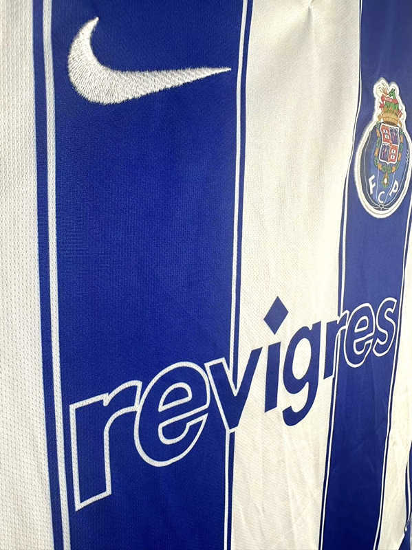 Retro Version Porto Home Blue&White Thailand Soccer Jersey AAA-811