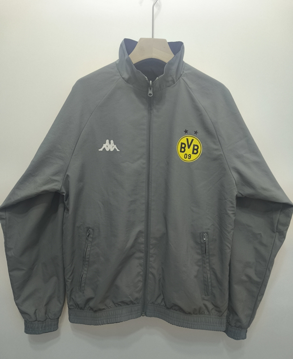 2024-2025 Retro Version Borussia Dortmund Black&Gray Double-Sided Wear Thailand Trench Coats-0255