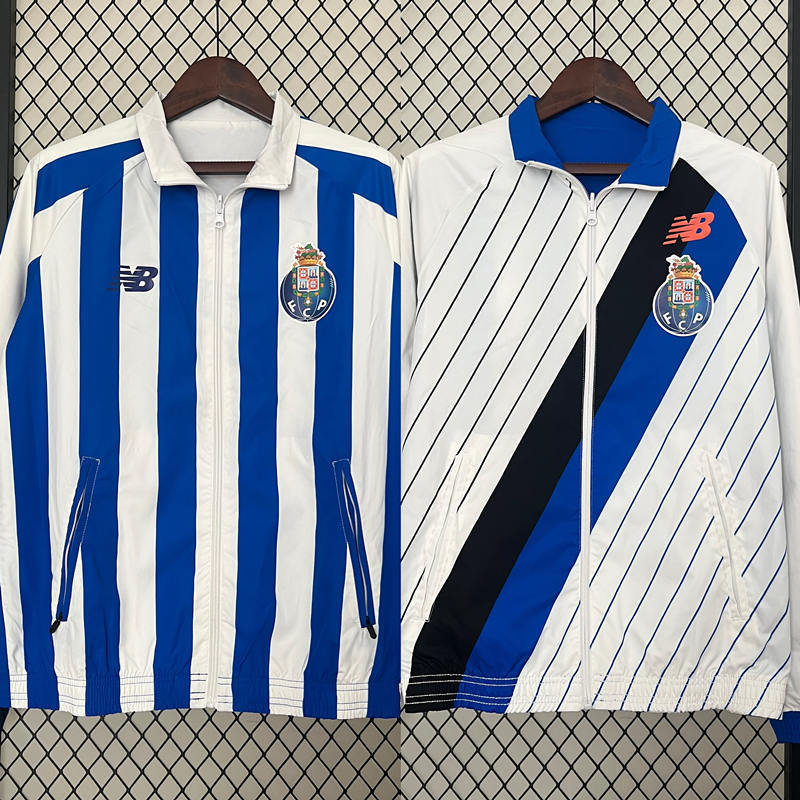 2024-2025 Porto Blue&White Thailand Double-Sided Wear Thailand Trench Coats-0255