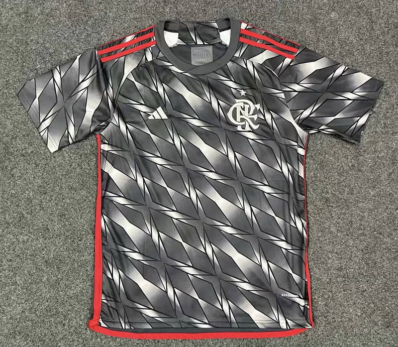 (S-4XL)2024-2025 Flamengo 2nd Away Gray Thailand Soccer Jersey AAA-GB