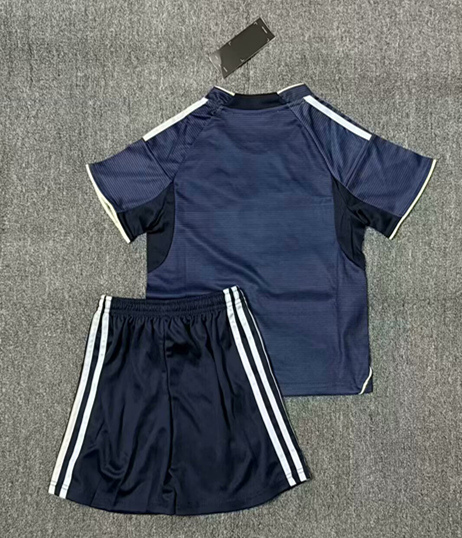 2025-26 Real Madrid Away Royal Blue Kids/Youth Soccer Uniform-2483