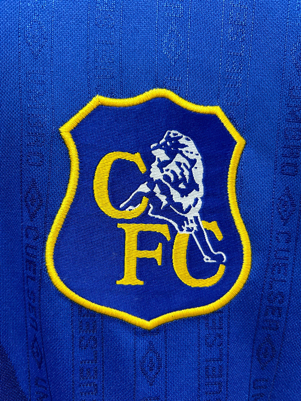 Retro Version 95-97 Chelsea Home Blue Thailand Soccer Jersey AAA-811