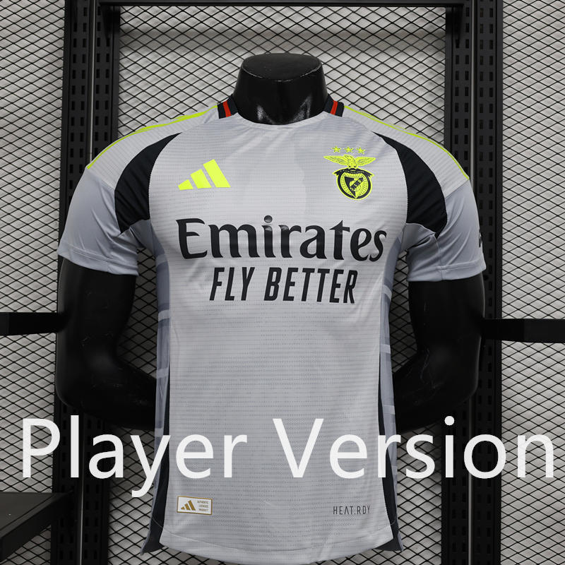 Player Version 2024-2025 Benfica Away Gray Thailand Soccer Jersey AAA-888