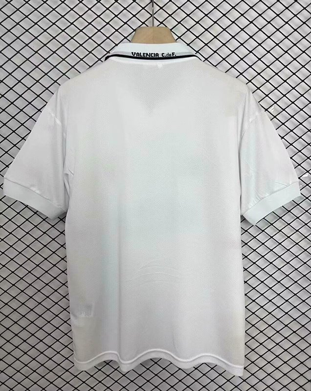 Retro Version 96-97 Valencia Home White Thailand Soccer Jersey AAA-2044