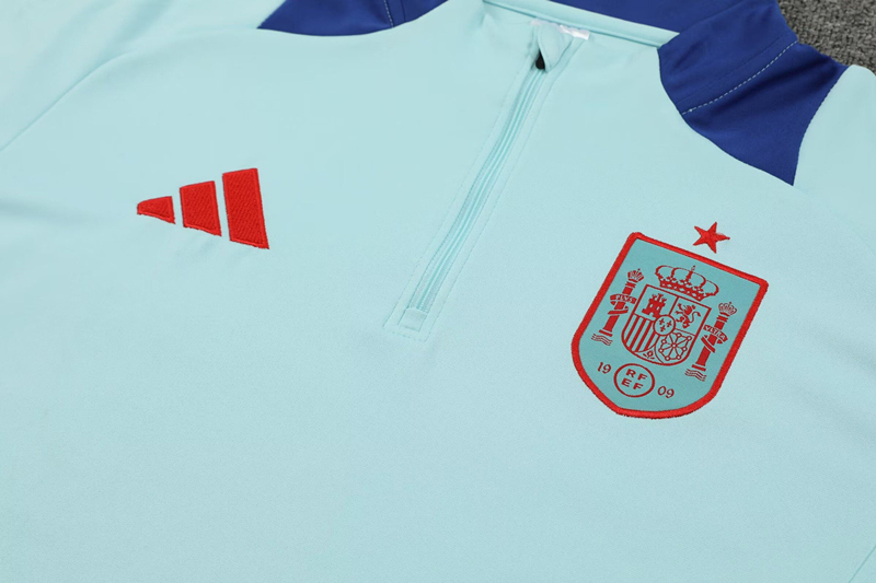 2024-2025 Spain Light Blue Thailand Soccer Tracksuit-4627