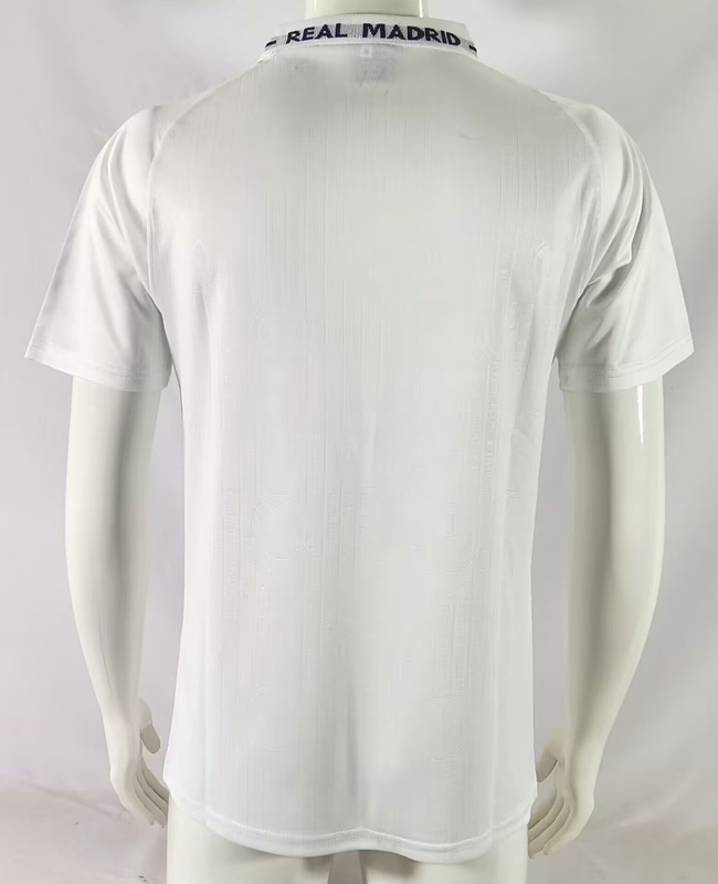 Retro Version 96-97 Real Madrid Home White Thailand Soccer Jersey AAA-503