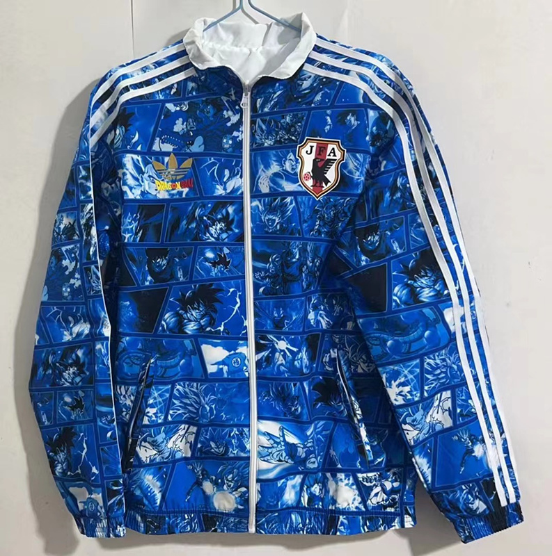 (S-3XL) 2024-2025 Japan Blue&White Double-Sided Wear Thailand Trench Coats-0255