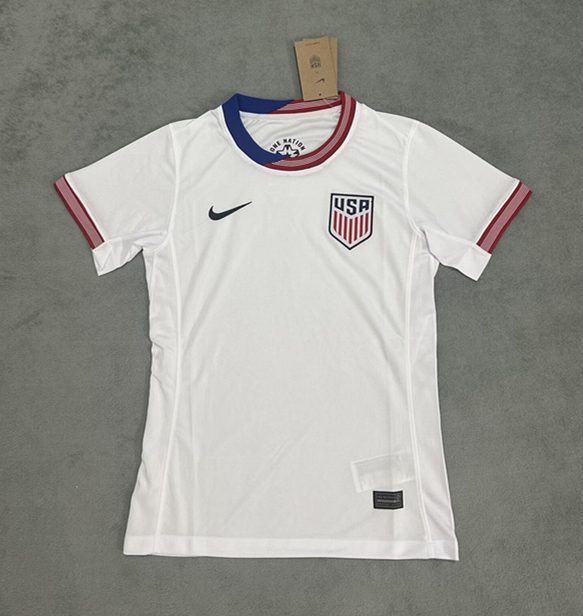 2024-2025 USA Home White Thailand Women Soccer Jersey AAA-4506