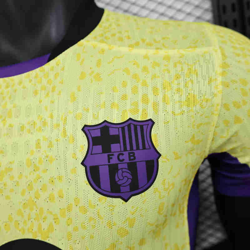 Player Version 2025-2026 Special Version Barcelona Yellow Thailand Soccer Jersey AAA-888