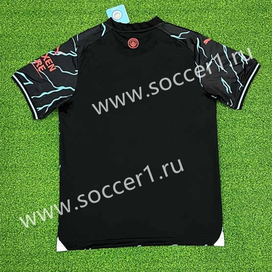 (S-4XL) 2023-2024 Manchester City Blue&Black Thailand Soccer Jersey AAA-403