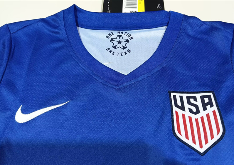 2024-2025 USA Away Blue Kids/Youth Soccer Unifrom-507