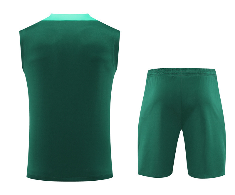2024-2025 Portugal Dark Green Thailand Soccer Vest Uniform-418