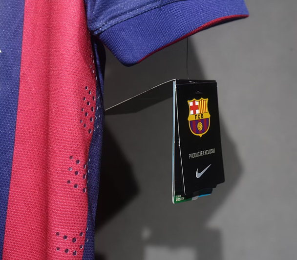Player Version 14-15 Retro Version Barcelona Home Red&Blue Thailand Soccer Jersey AAA-518