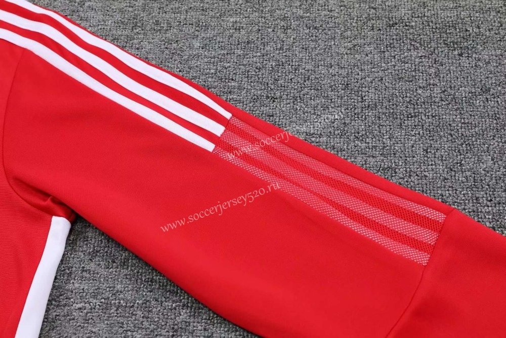 2021-2022 Bayern München Red Thailand Soccer Tracksuit -CS