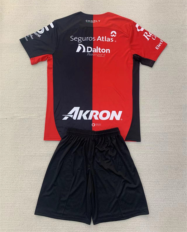 2024-2025 Atlas Home Red&Black Kids/Youth Soccer Uniform-AY