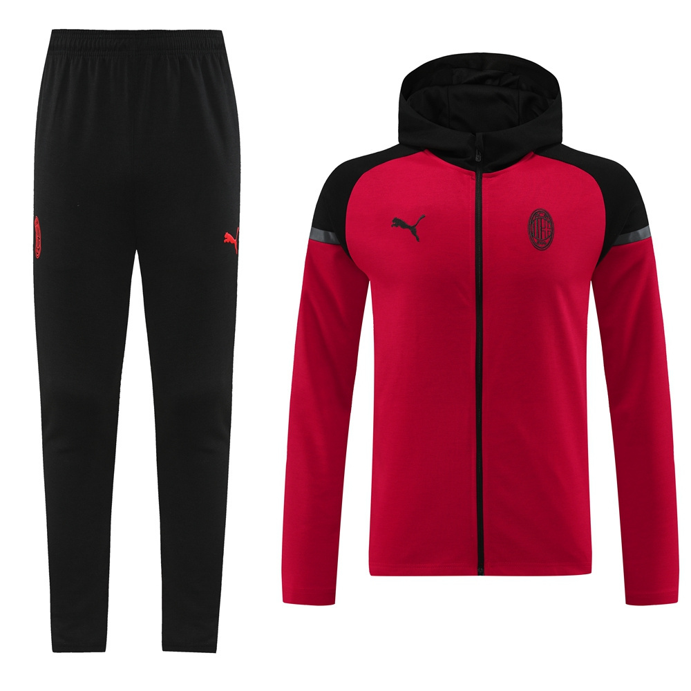 2024-2025 AC Milan Red Thailand Soccer Jacket Uniform With Hat-LH