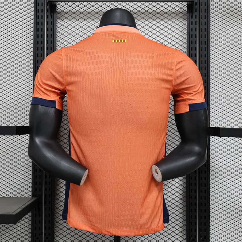 Player Version 2024-2025 Barcelona Orange Thailand Soccer Jersey AAA-888