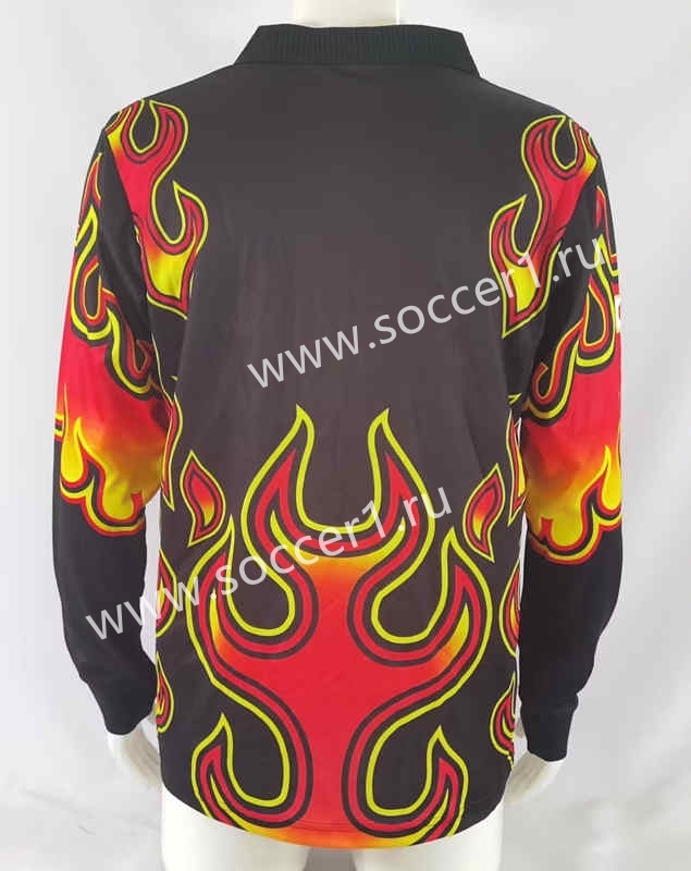 Retro Version 98 Japan Goalkeeper Red&Black LS Thailand Soccer Jersey AAA-503