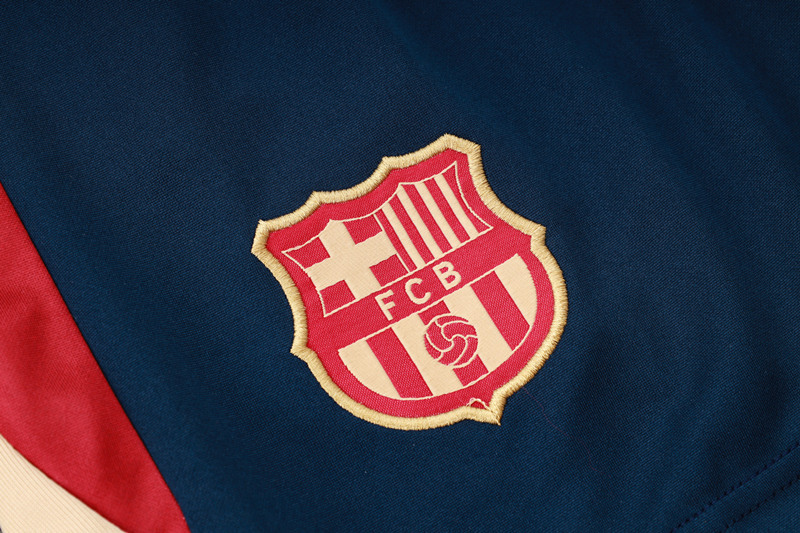 2024-2025 Barcelona Red&Blue Short-Sleeve Thailand Soccer Tracksuit-815