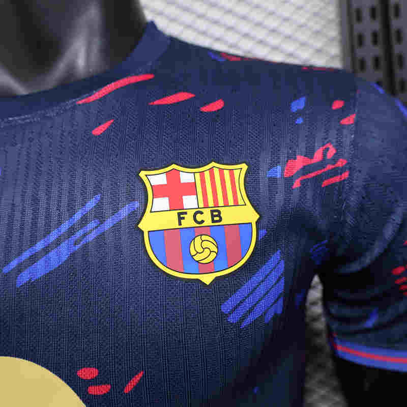 Player Version 2025-2026 Special Edition Barcelona Black &Blue Thailand Soccer Jersey AAA-888