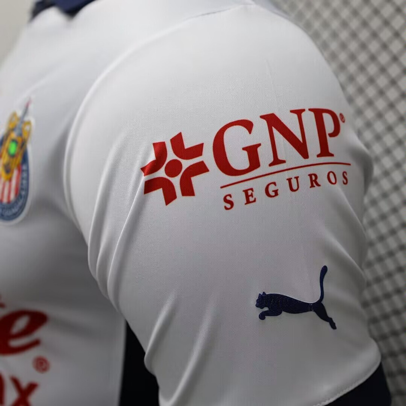 Player Version 2024-25 Deportivo Guadalajara Away White Thailand Soccer Jersey AAA-888