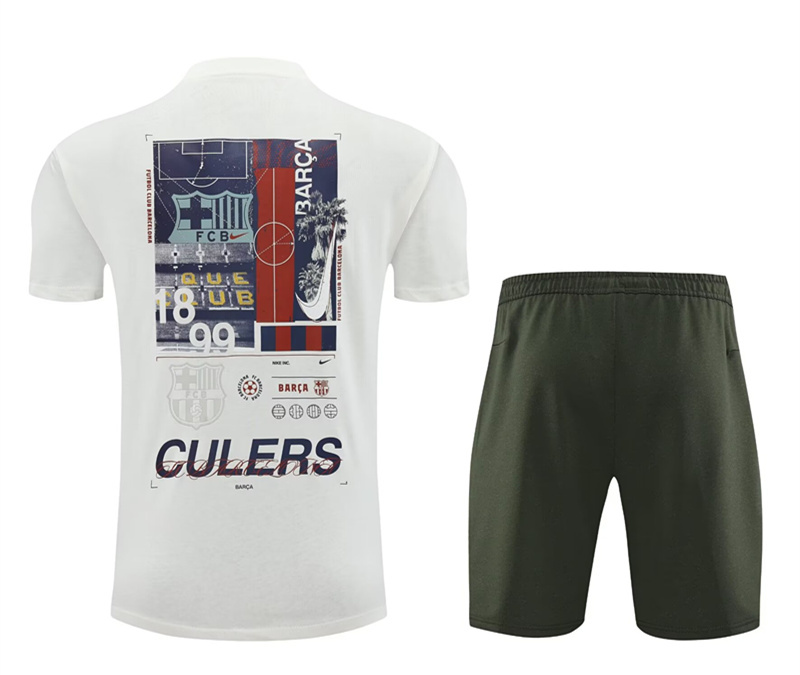 2024-2025 Barcelona White Thailand Soccer Uniform-7411
