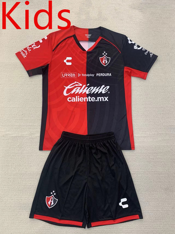 2024-2025 Atlas Home Red&Black Kids/Youth Soccer Uniform-AY
