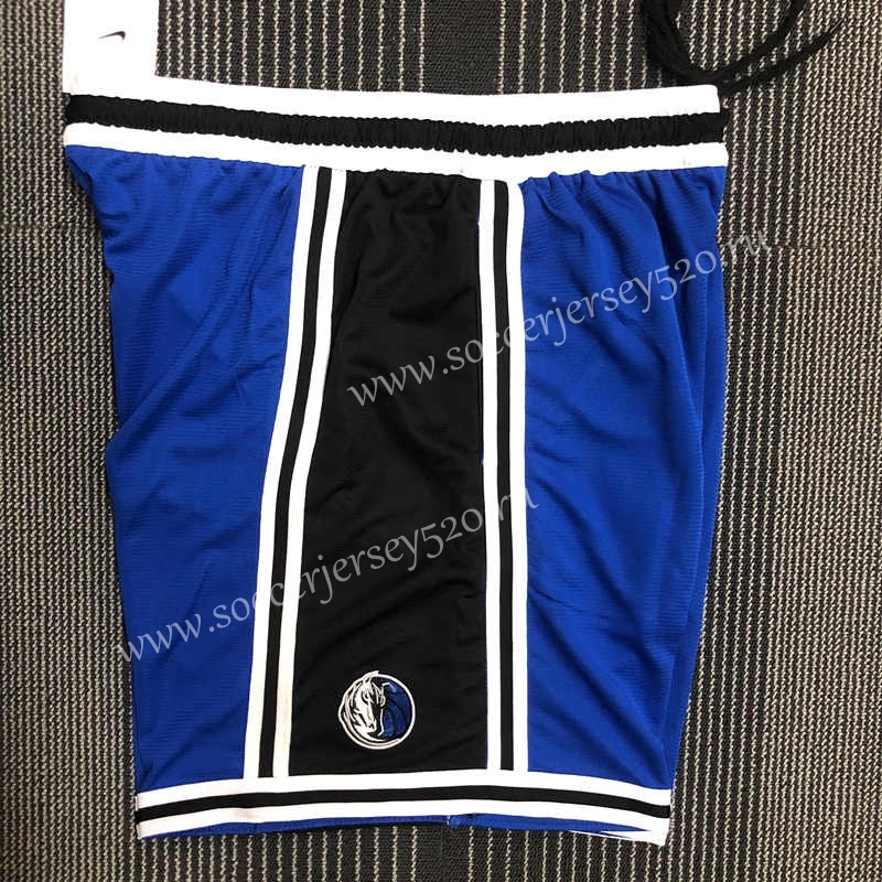 2021-2022 Dallas Mavericks Blue&Black American NBA Training Shorts-311