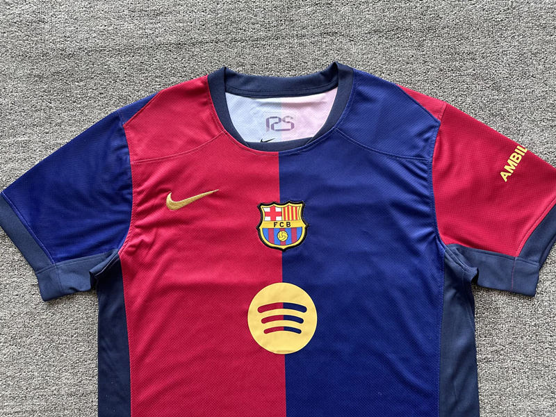 (S-4XL) 2024-2025 Barcelona Home Red&Blue Thailand Soccer Jersey AAA-4927