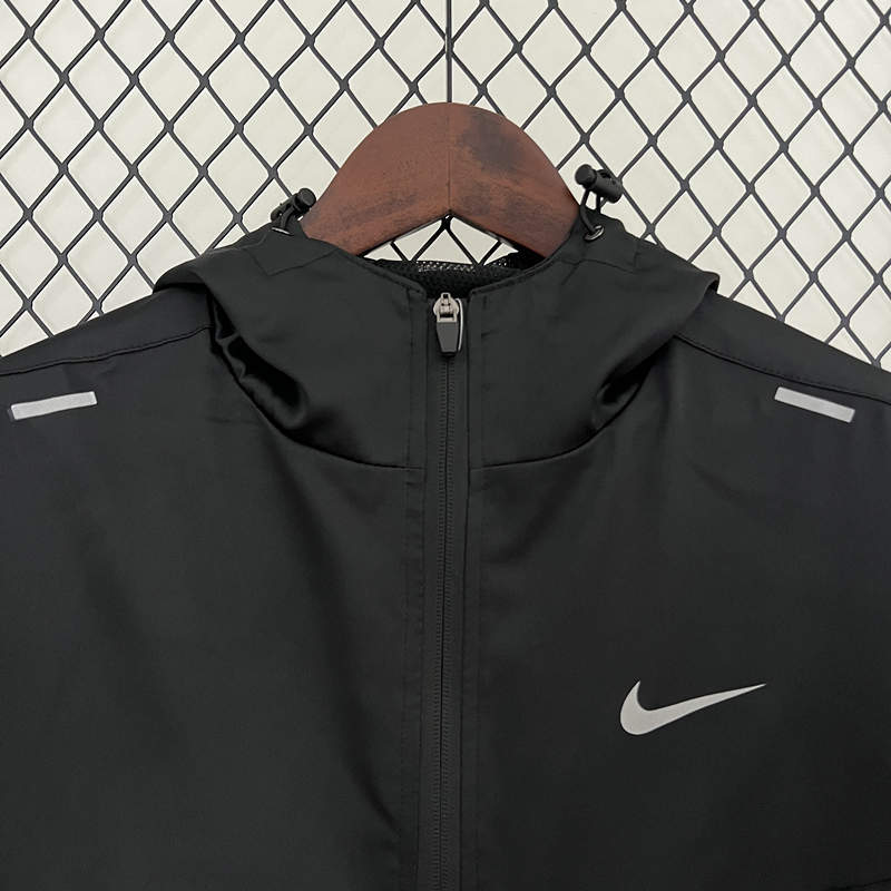 Nike Black Thailand Trench Coats With Hat-0255