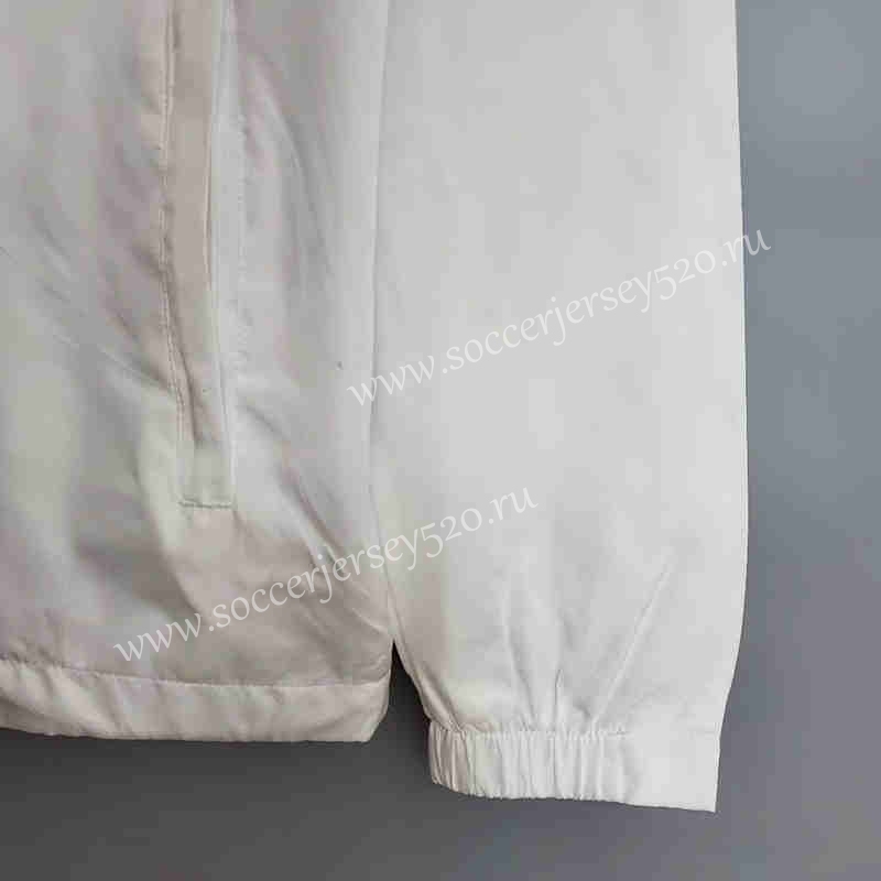 2021-2022 Santos FC Black&White Thailand Soccer Trench Coats With Hat-WD