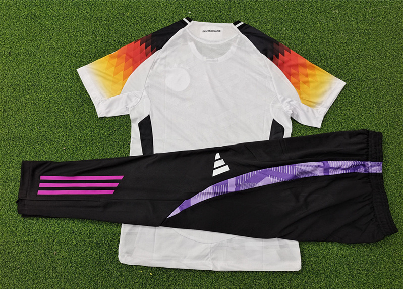 Player Version 2024-2025 Germany Home White Short-Sleeved Thailand Soccer Tracksuit-9926