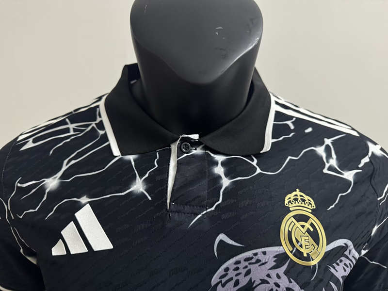 Player Version 2025-26 Real Madrid Black Thailand Soccer Jersey AAA-4506
