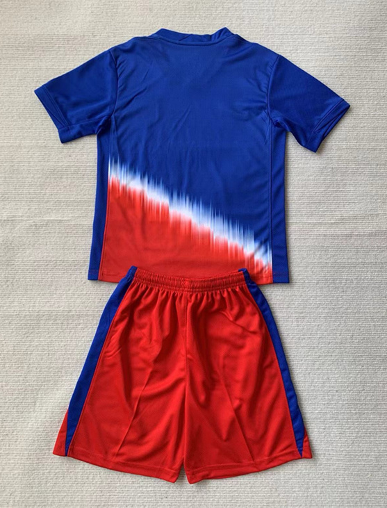 2024-2025 USA Away Red&Blue Kids/Youth Soccer Unifrom-AY
