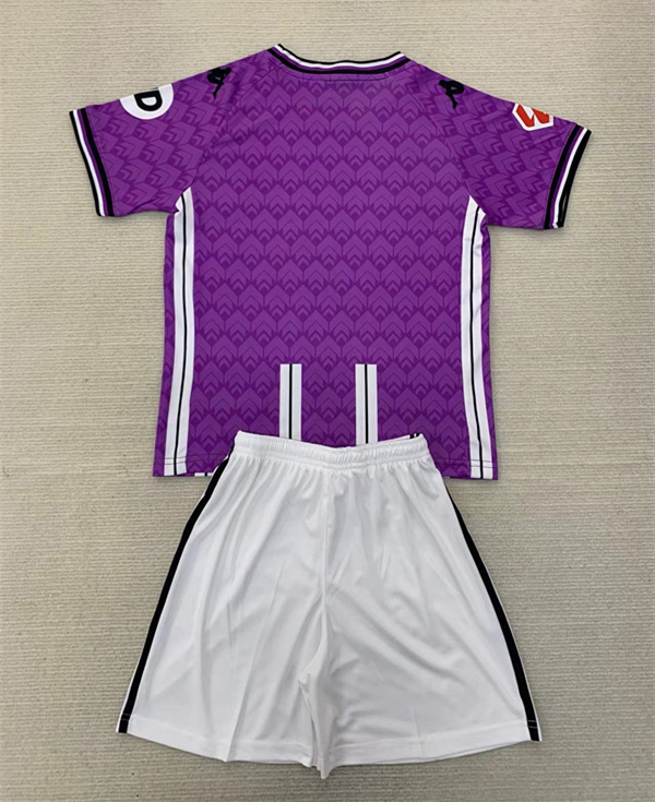 2024-2025 Real Valladolid Home Purple&White Kids/Youth Soccer Uniform-AY