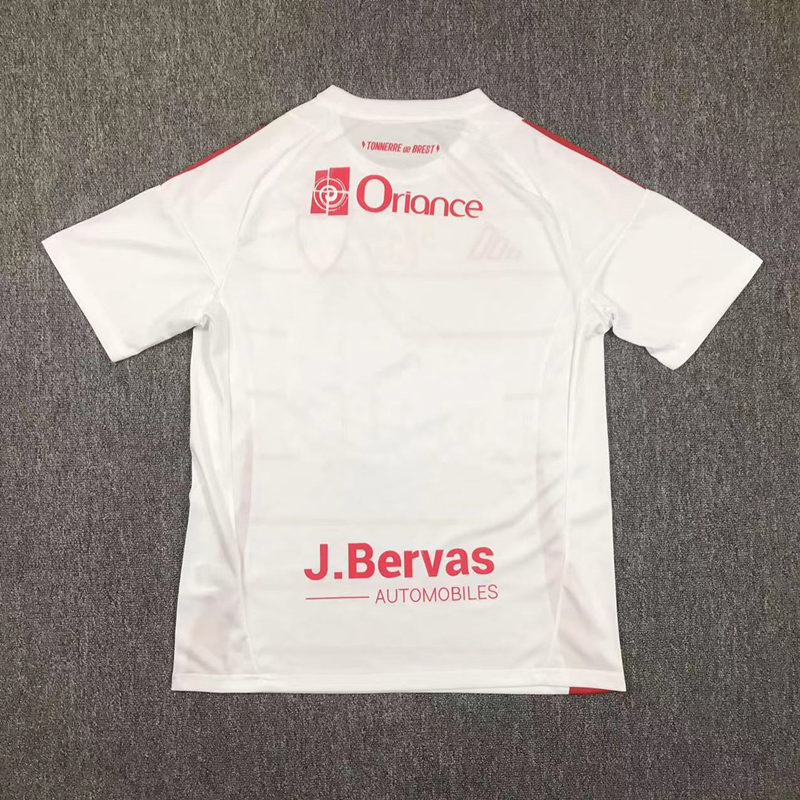 2024-202 5Stade Brestois 29 Away White&Red Thailand Soccer Jersey AAA-417