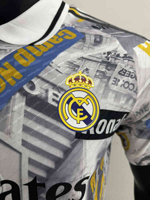 Player Version Ronaldinho joint 2025-2026 Barcelona Grey &White Thailand Soccer Jersey AAA-4506