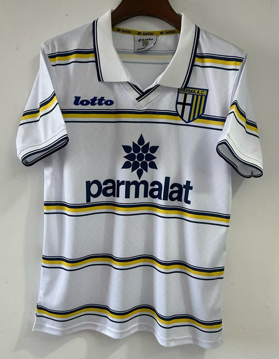 Retro Version 1998 Parma Calcio Home White Thailand Soccer Jersey AAA-4130