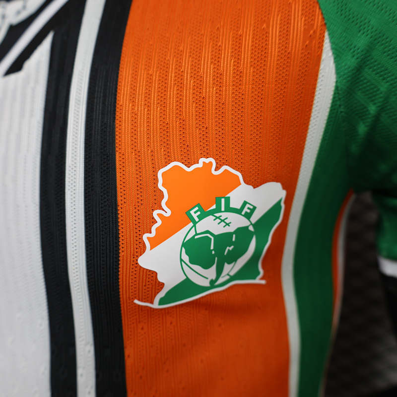 Player Version 2024-2025 Special Version Ivory Coast White&Orange&Green Thailand Soccer Jersey AAA-888