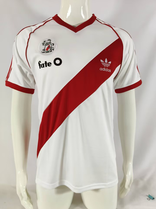Retro Version 86-87 River Plate Home White Thailand Soccer Jersey AAA-503