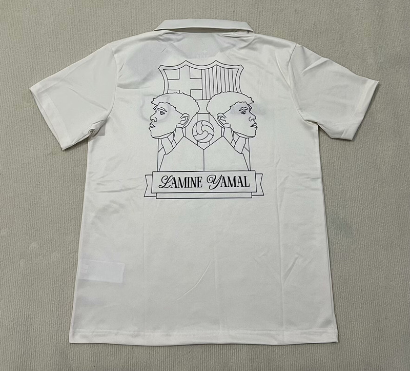 (S-4XL) 24-25 Special Version Barcelona White Thailand Soccer Jersey AAA-2336