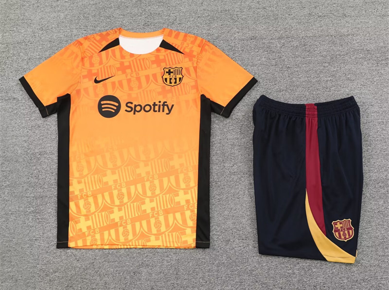2024-2025 Barcelona Orange Thailand Soccer Uniform-418